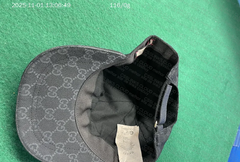 BONÉ GUCCI CANVAS GG 6