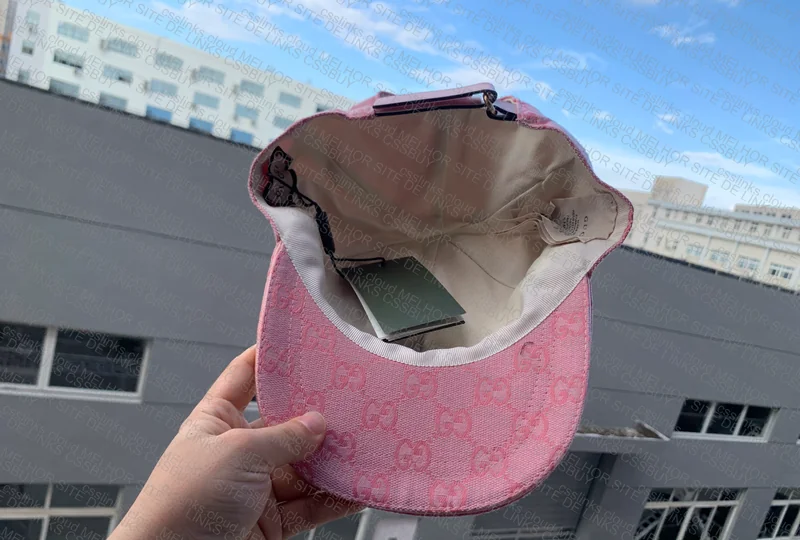 Gucci Canvas GG Pink Wave Cap