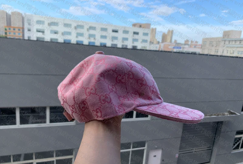 Gucci Canvas GG Pink Wave Cap 2
