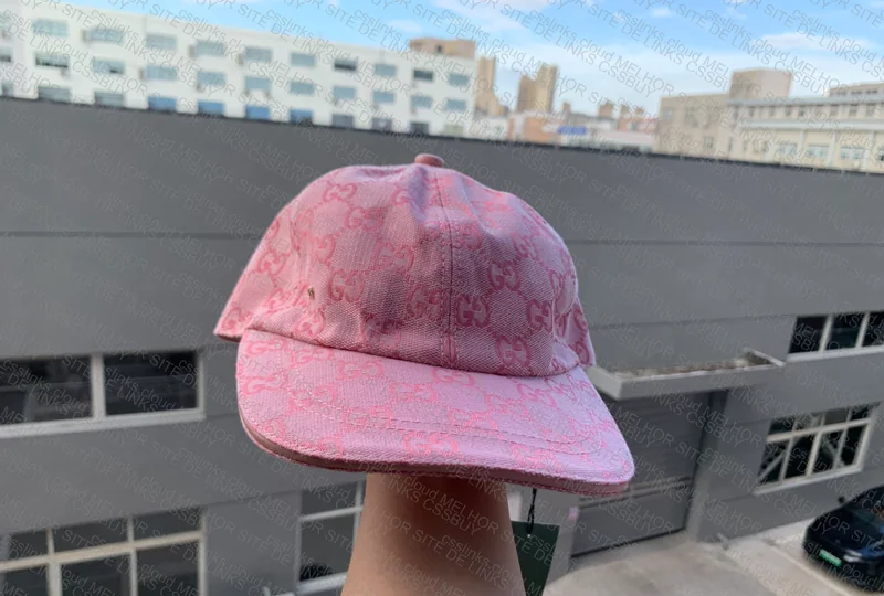 Gucci Canvas GG Pink Wave Cap 3