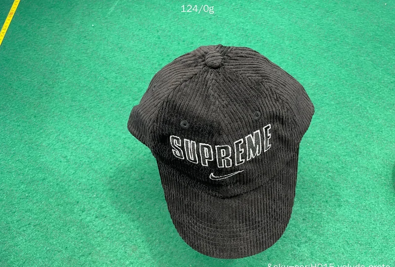 Nike x Supreme Black Velvet Cap 2