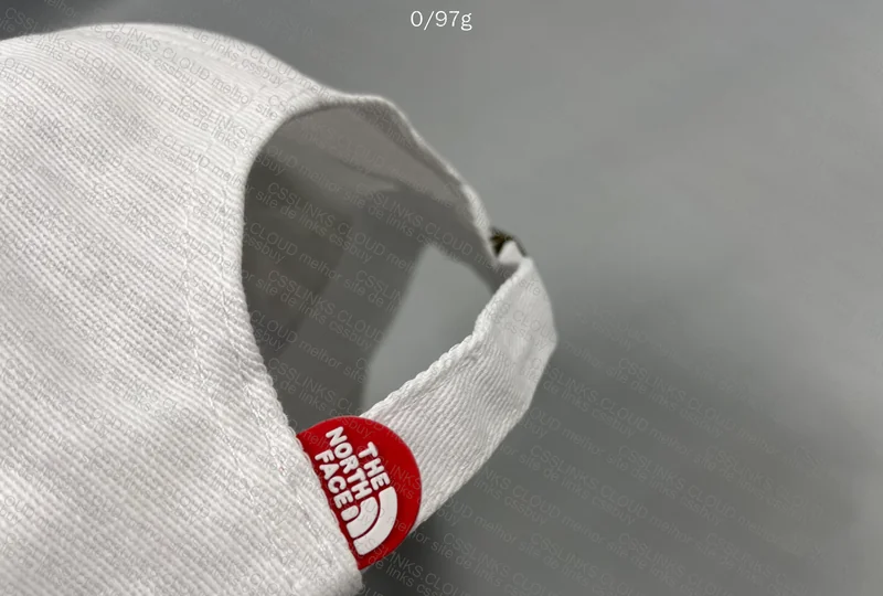 NorthFace White and Cream Cap 10