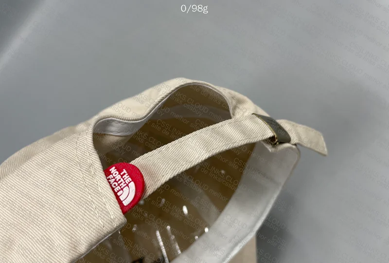 NorthFace White and Cream Cap 3