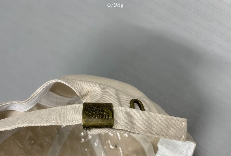 NorthFace White and Cream Cap 4