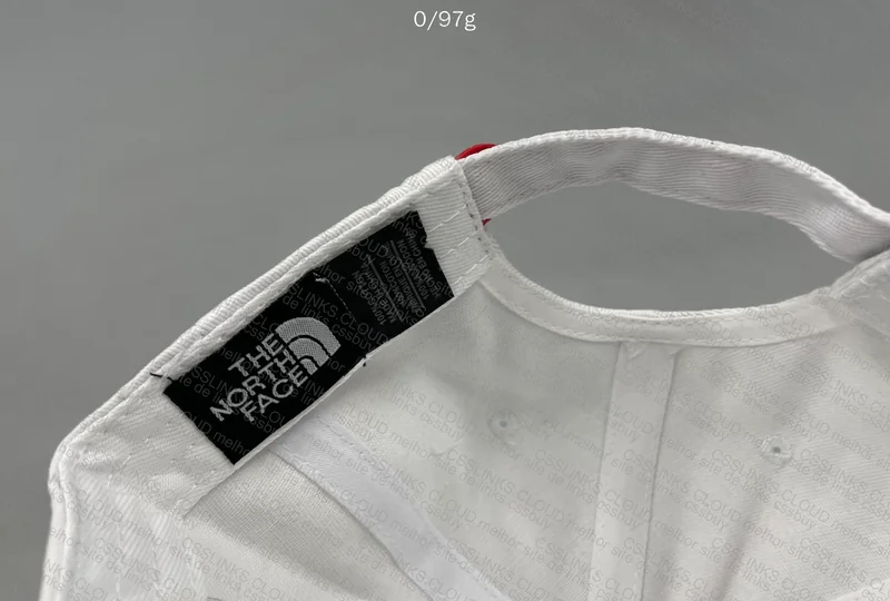NorthFace White and Cream Cap 9