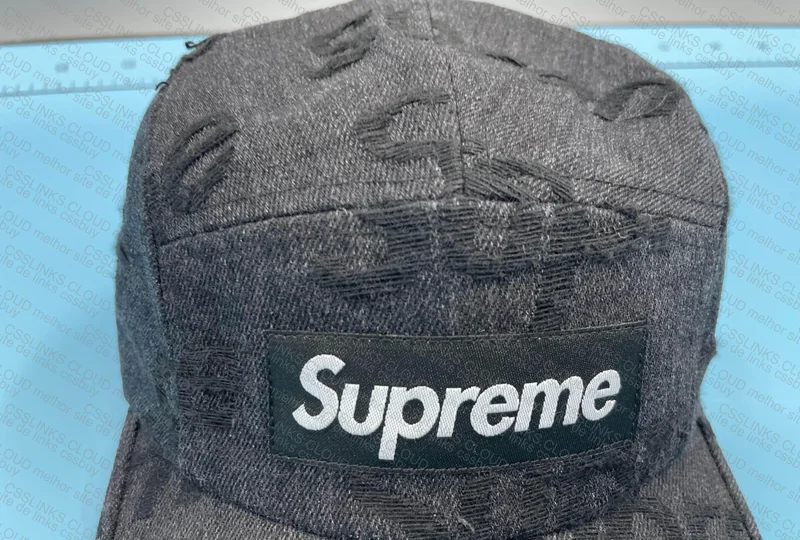 Supreme Flayed Logo Denim Camp Cap 3