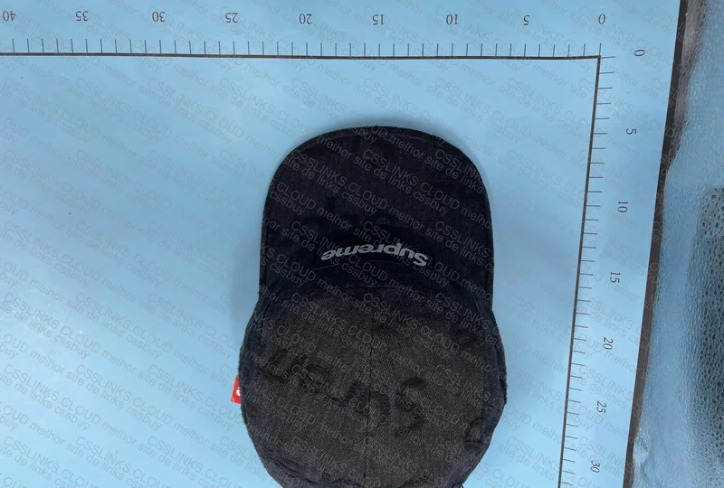 Supreme Flayed Logo Denim Camp Cap 4