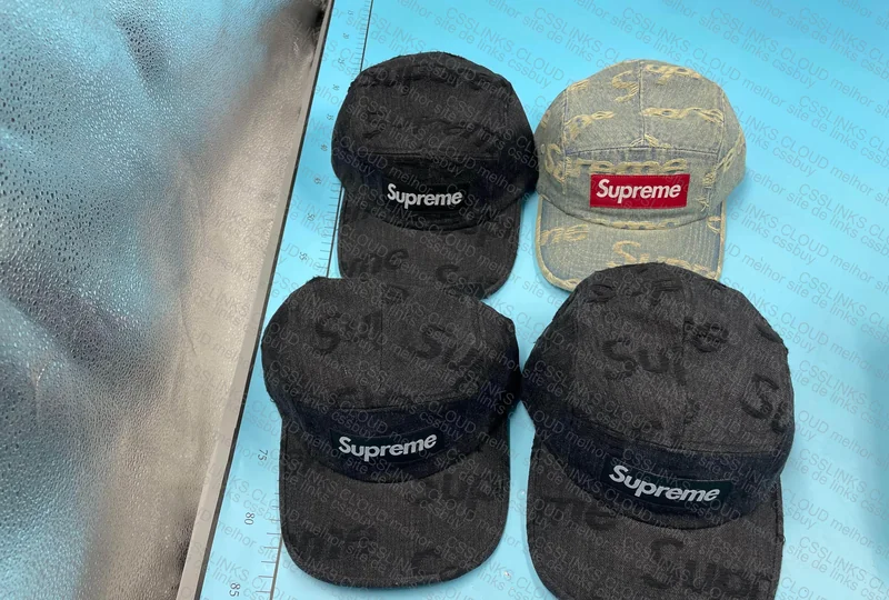 Supreme Frayed Denim Camp Cap