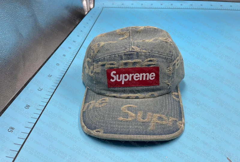 Supreme Frayed Denim Camp Cap 2