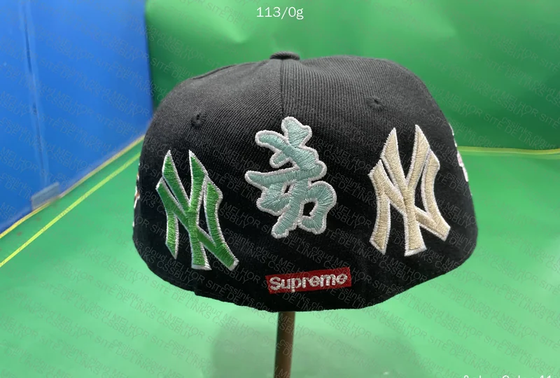 Supreme x New Era Navy Cap 2