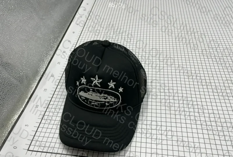 Corteiz 5 Star Black Trucker Cap 2