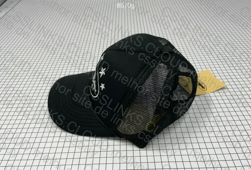 Corteiz 5 Star Black Trucker Cap 8