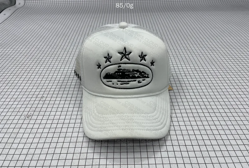Corteiz 5 Star White Trucker Cap 5