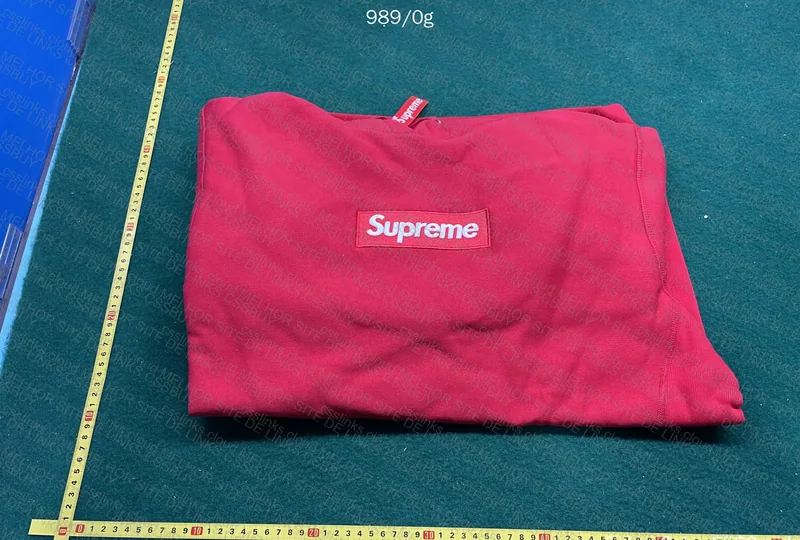 Box logo hoodie red