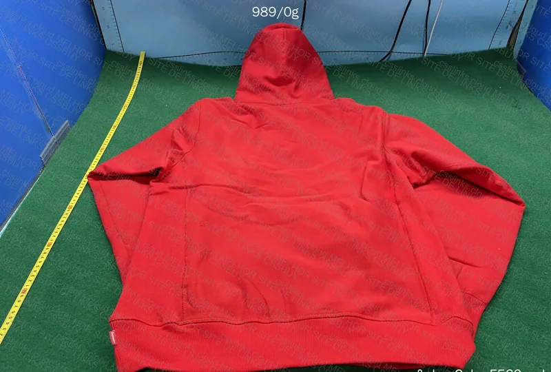 Box logo hoodie red 4