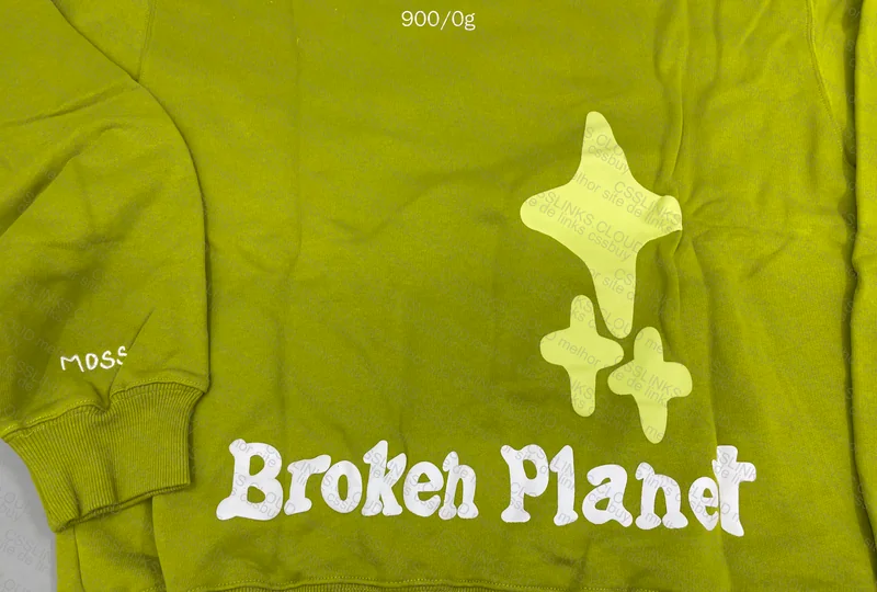 Random Broken Planet Sweatshirt (with measurements) 5