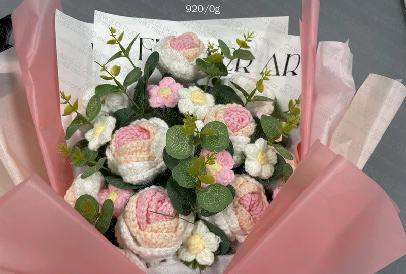 Embroidered Flower Bouquet