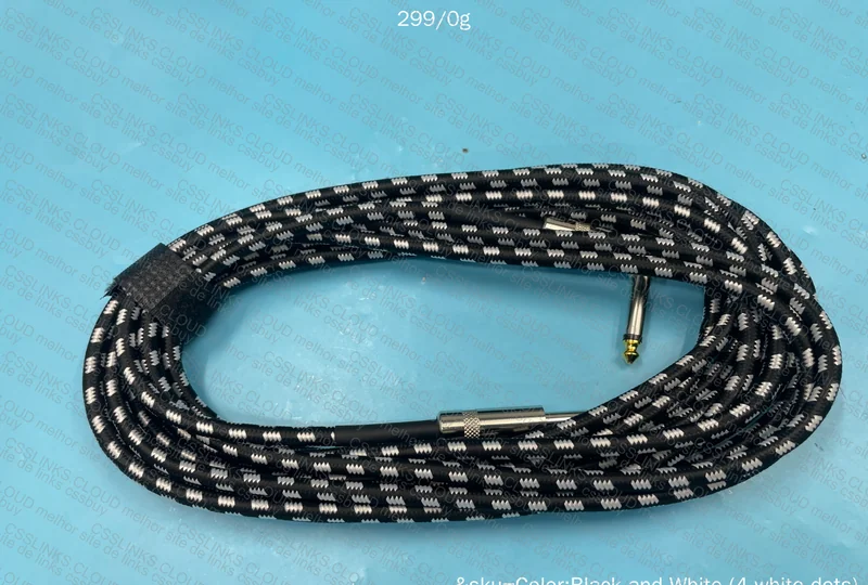 Jack to Jack Cable for Bass/Guitar/Acoustic Guitar
