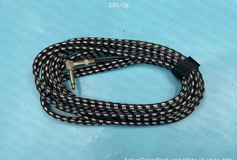Jack to Jack Cable for Bass/Guitar/Acoustic Guitar 3