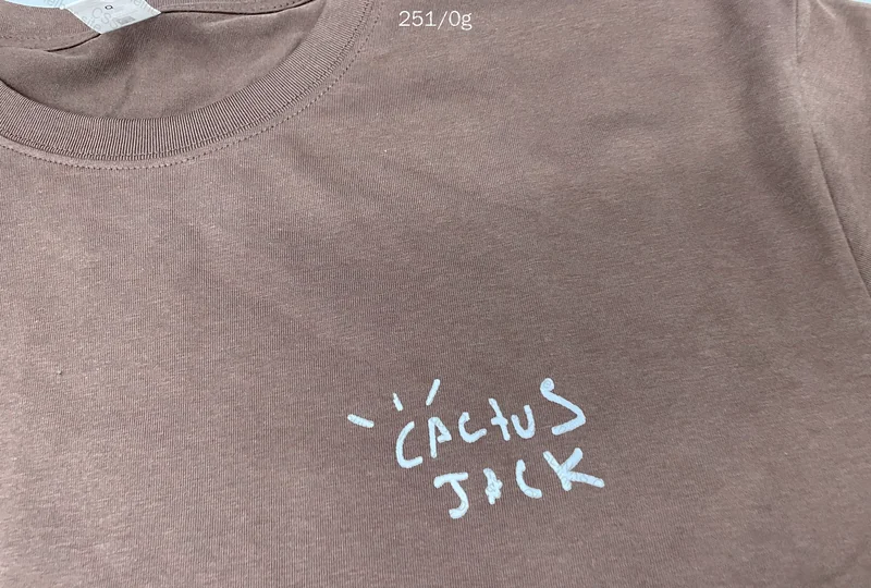 cactus jack brown tee