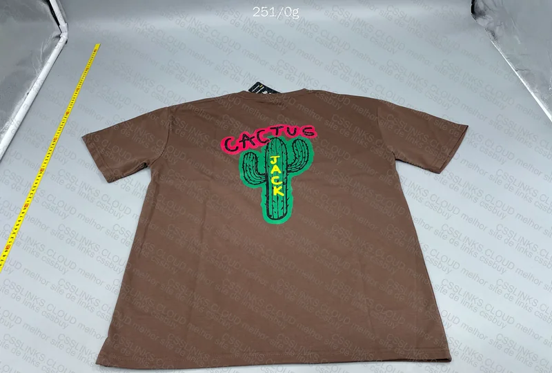 cactus jack brown tee 2