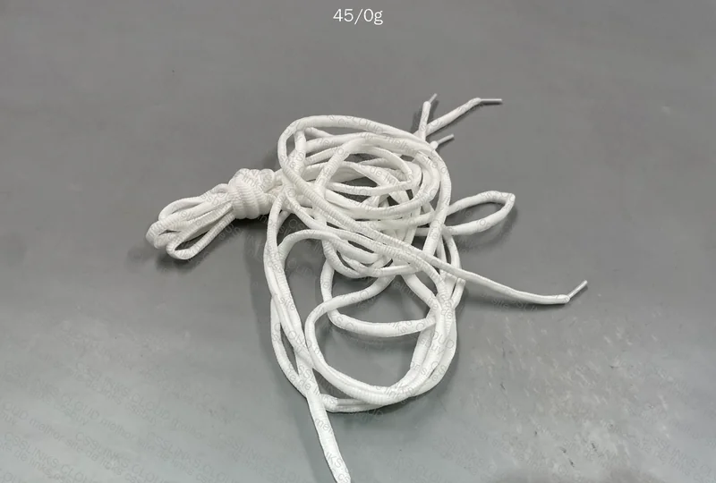 White Nike Dunk-style Shoelaces