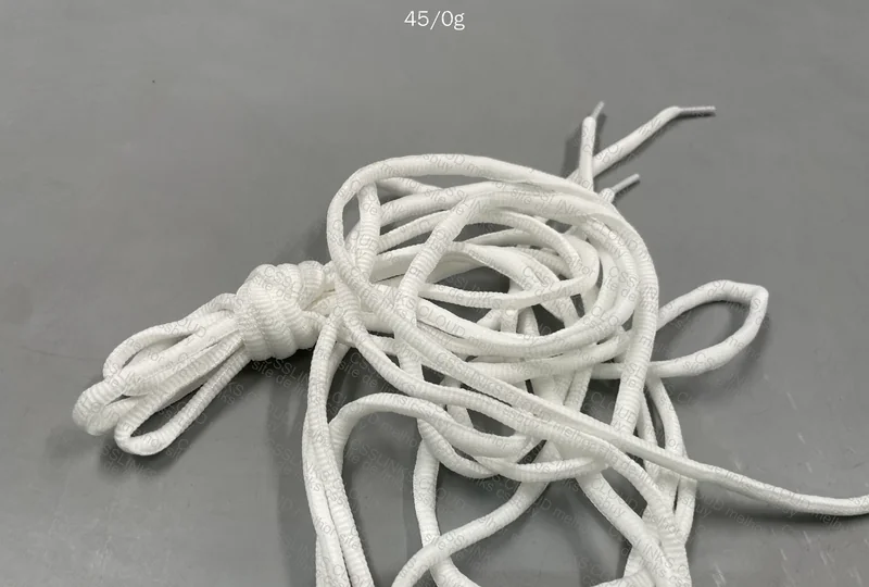 White Nike Dunk-style Shoelaces 2