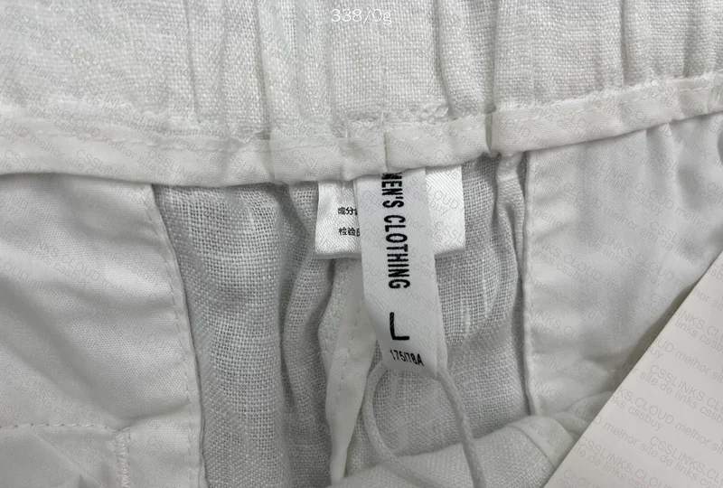 White 100% Linen Pants