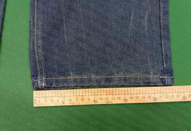 Blue Vintage Baggy Pants with Measurements 9