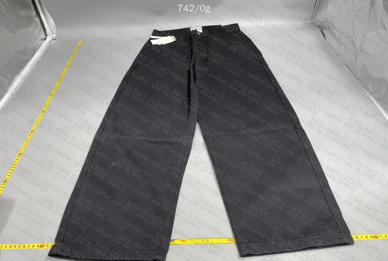Black Big Boy Polar Baggy Pants (with Measurements)