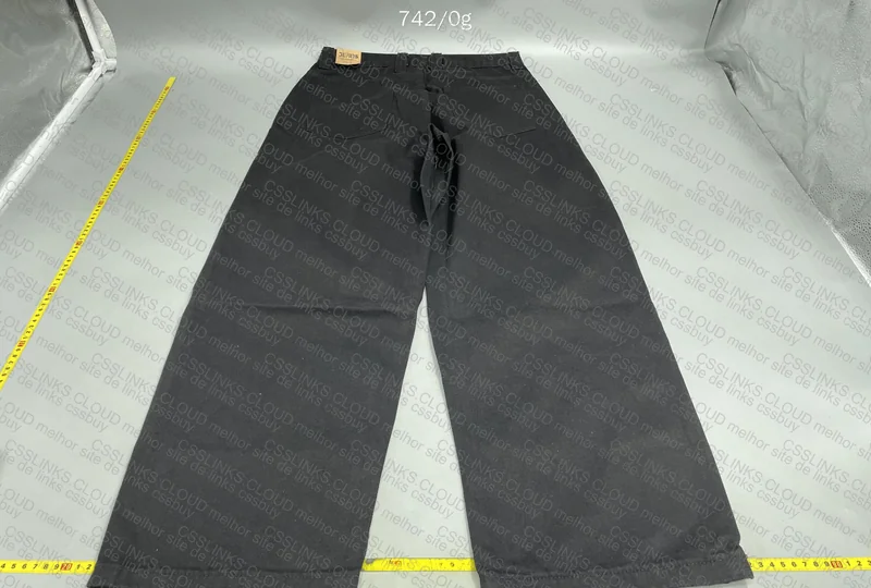 Black Big Boy Polar Baggy Pants (with Measurements) 3