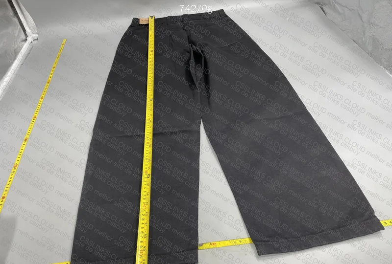 Black Big Boy Polar Baggy Pants (with Measurements) 4