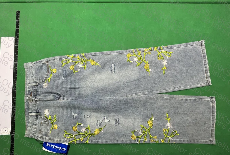 Embroidered Baggy Pants