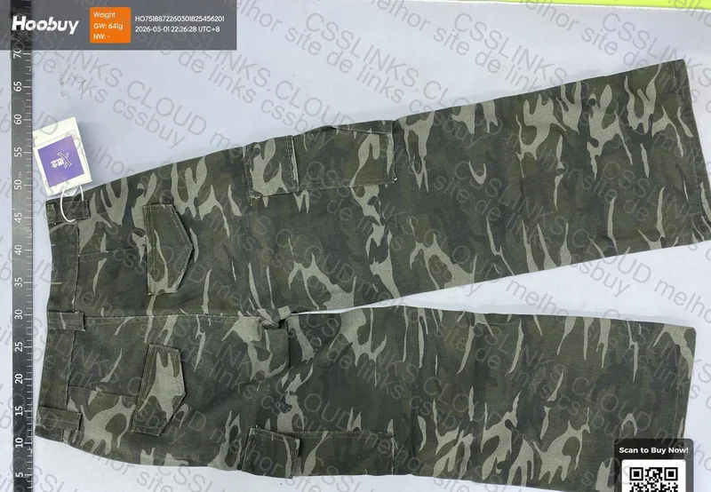 Calça Baggy Camuflada