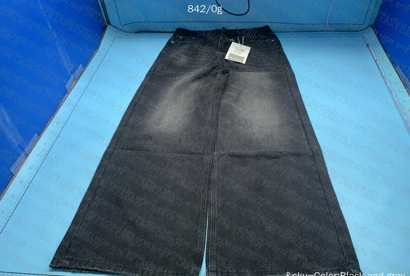 Black Denim Baggy Pants 2