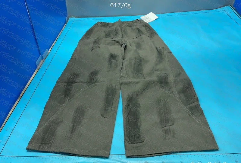 Green Stonewashed Baggy Pants 3