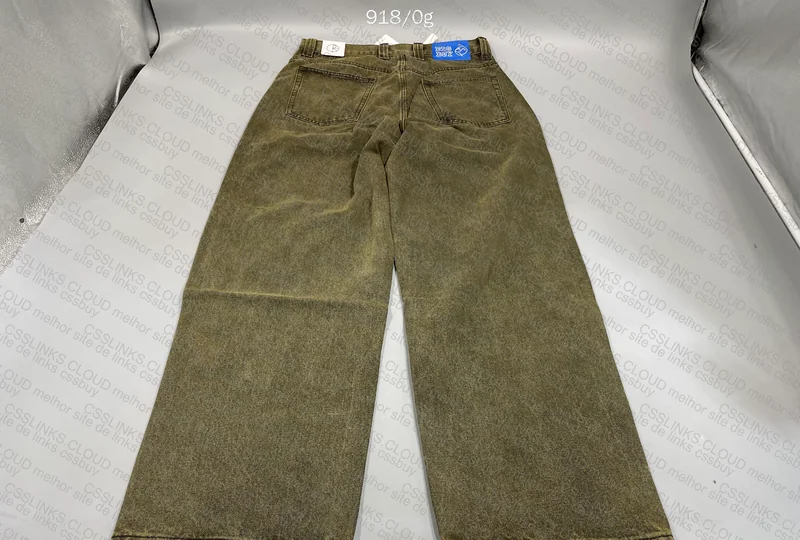 Polar Big Boys Green Baggy Jeans (with Measurements) 2