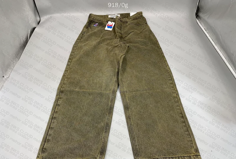 Polar Big Boys Green Baggy Jeans (with Measurements) 3