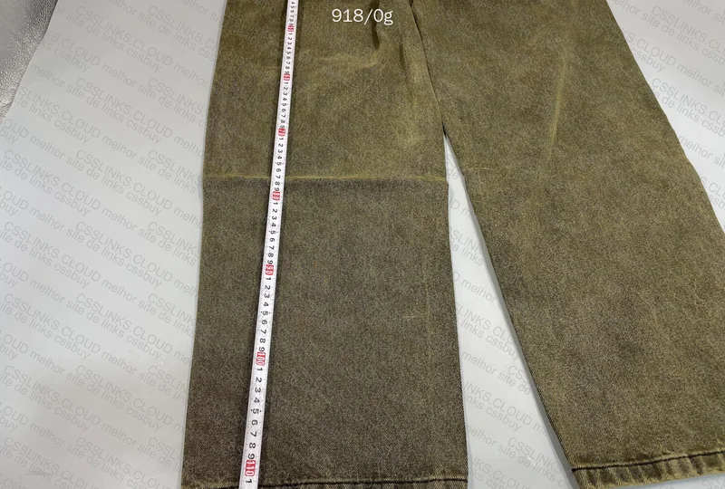 Polar Big Boys Green Baggy Jeans (with Measurements) 6