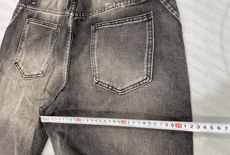 Black Baggy Pants (with measurements) 3