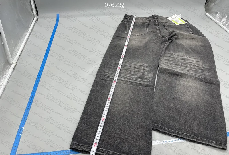 Black Baggy Pants (with measurements) 3