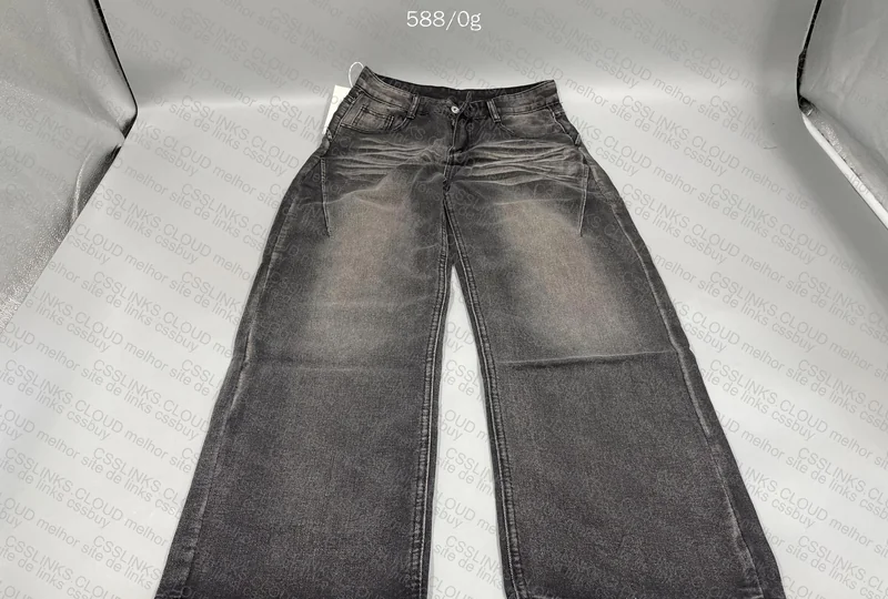 Black Baggy Pants at a Good Price (with measurements)