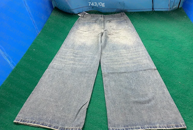 Baggy Retro Blue Pants 3