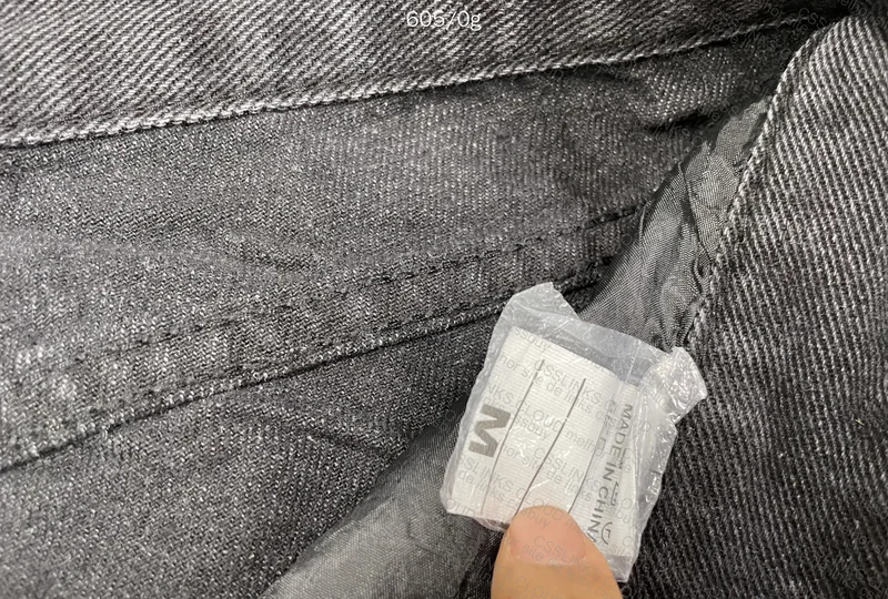 Black Baggy/Straight Pants (with measurements) 2