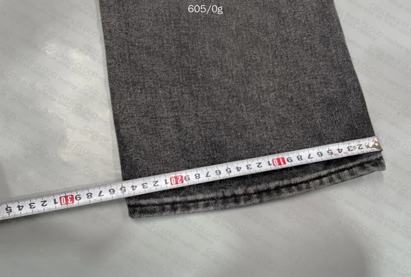 Black Baggy/Straight Pants (with measurements) 4