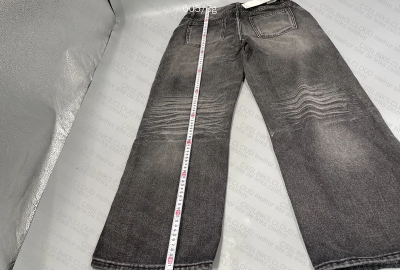 Black Baggy/Straight Pants (with measurements) 5
