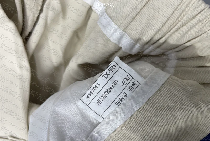 Beige Straight Polyester Pants