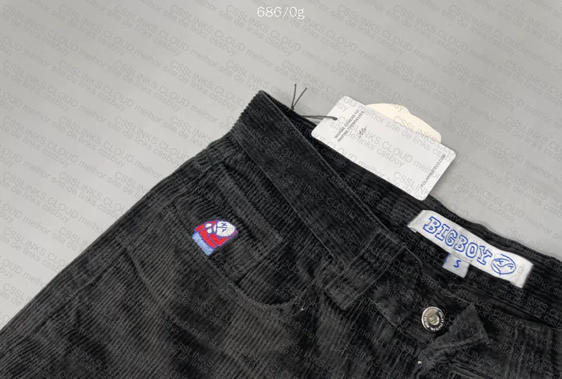 Big Boy Black Corduroy Pants 3
