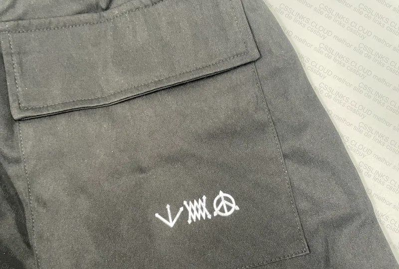 Black Cargo Pants with Many Pockets 5