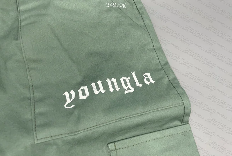 YungLA Green Cargo Pants